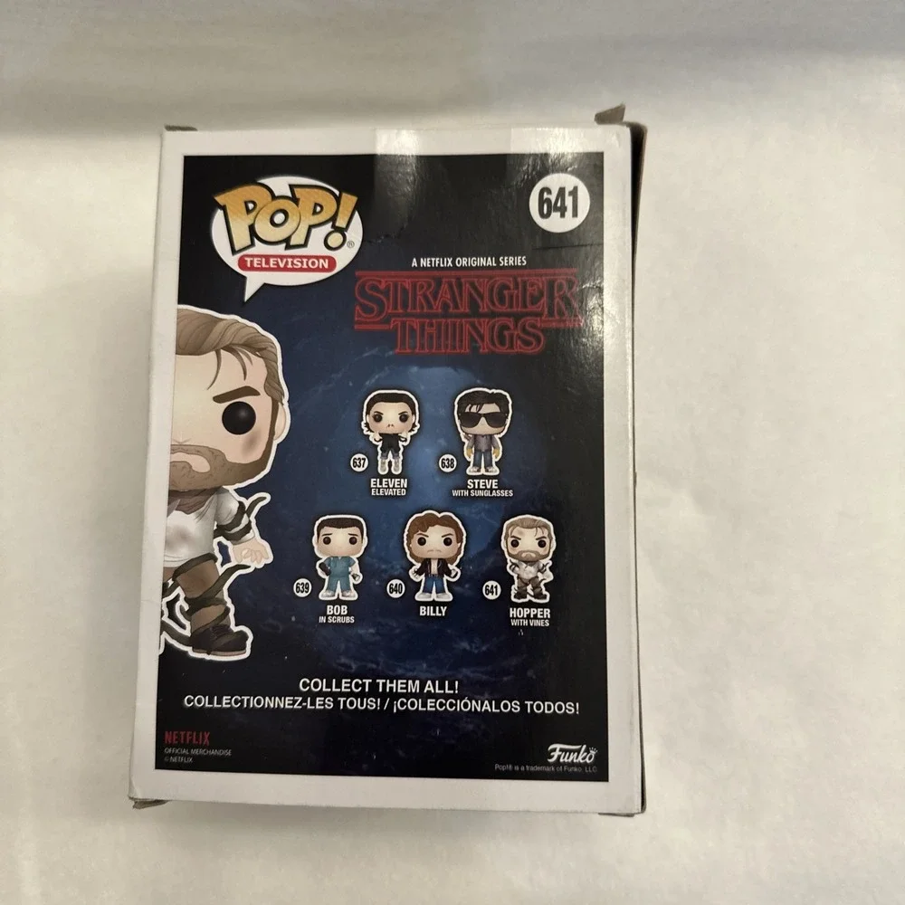Funko Pop! Television Stranger Things Hopper (With Vines) #641 Vinyl Box